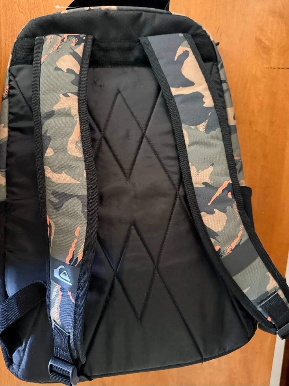 Quiksilver Men’s Camouflage Backpack — Black, Olive & Tan